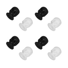 400 pezzi di tazze per inchiostro per tatuaggi a forma di teschio, 1,5x2cm, nero e bianco