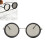 49mm runde Sonnenbrille ND2-400, schwarz getönt 1