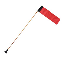 Large Red Kayak Safety Flag with 120cm Aluminum Pole & Storage Bag