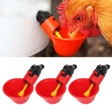 Tazza automatica per l'acqua per polli 7x5x3,5 cm, ABS, kit di abbeveratoio per pollo