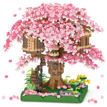Cherry Blossom Bonsai Tree Building Set, Japanese Sakura Tree House Model 2028Pcs Gift for Adults and Teens