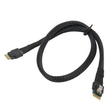 Slim SAS Cable 12Gbps PVC 1M Micro SATA Chassis HDD Flexible