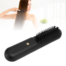 Cordless Hair Straightener Brush USB Rechargeable Lithium Ion 2600mAh Battery