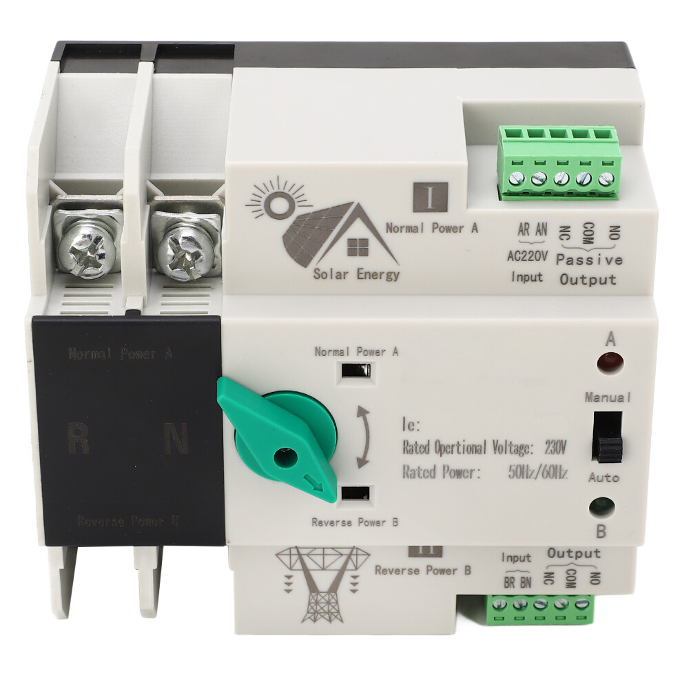 2P 125A Automatic Transfer Switch PC
