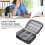 Data Cable Charger Bag Large 24.5x18.5x10cm Black 4