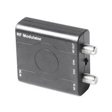 Convertidor de TV Portátil Doméstico Compatible con y Modulador RF 1080P HDM61 NTSC/VHF PLL para Transmisión de Señal HD.