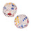 2Pcs Transparent Plastic Dice 3.5cm for Board & Educational Games 8