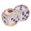 2Pcs Transparent Plastic Dice 3.5cm for Board & Educational Games 9