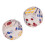 2Pcs Transparent Plastic Dice 3.5cm for Board & Educational Games 12