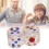 2Pcs Transparent Plastic Dice 3.5cm for Board & Educational Games 16