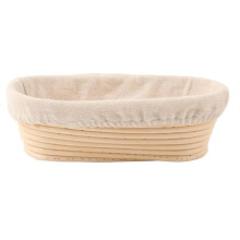 Bread Proofing Baskets 10 in Oval Shaped Dough Proofing Bowls W/Liners Perfect for Professional & Home Sourdough Bread
