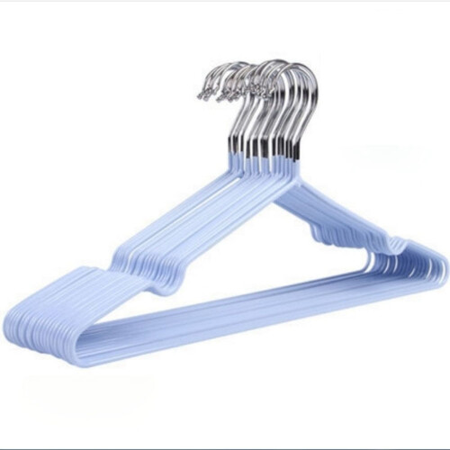 Cabides de roupa resistentes e antiderrapantes – Pacote com 10 unidades