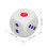 10pcs 6-Sided Waterproof Plastic Dice, White, 2.5cm for Games 2