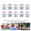 10pcs 6-Sided Waterproof Plastic Dice, White, 2.5cm for Games 6