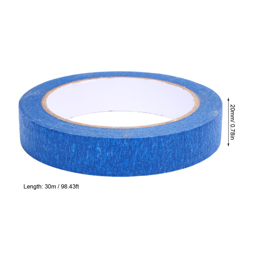 Blaues Malerband 20mmx30m/0,78inx98,43ft,6 Rollen 1