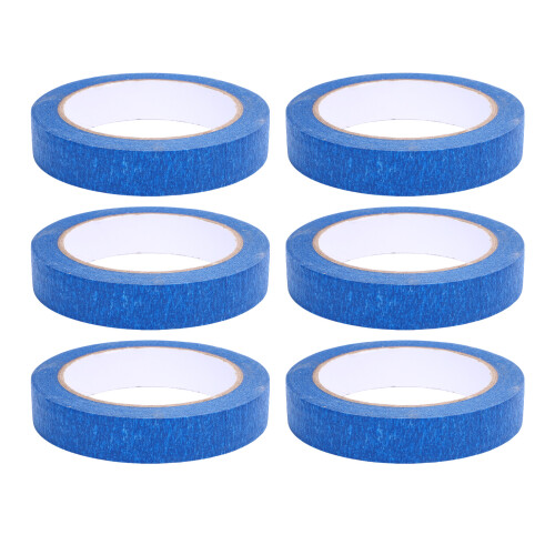 Blaues Malerband 20mmx30m/0,78inx98,43ft,6 Rollen 2