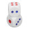 10pcs 6-Sided Waterproof Plastic Dice, White, 2.5cm for Games 12
