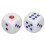 10pcs 6-Sided Waterproof Plastic Dice, White, 2.5cm for Games 14