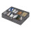 Adjustable Foldable Underbed Shoe Storage Container, Black, 530g 1
