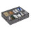 Adjustable Foldable Underbed Shoe Storage Container, Black, 530g 10