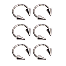 10Pcs Zinc Alloy C Ring Buckle Rivet Removable Copper Cone for Clothes Shoes