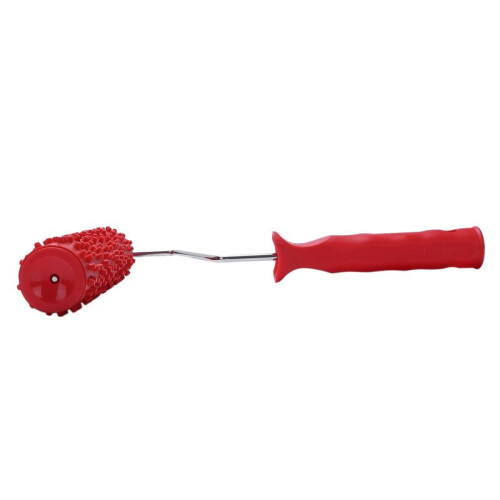 7inch Embossed Raindrop Painting Roller with Plastic Handle for Wall Decoration 2