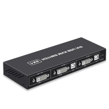 Przełącznik DVI KVM 2 w 1 4K Dwa Komputery Wspólna Klawiatura USB Mysz Drukuj Monitor Wielofunkcyjny Ekran Przełączający