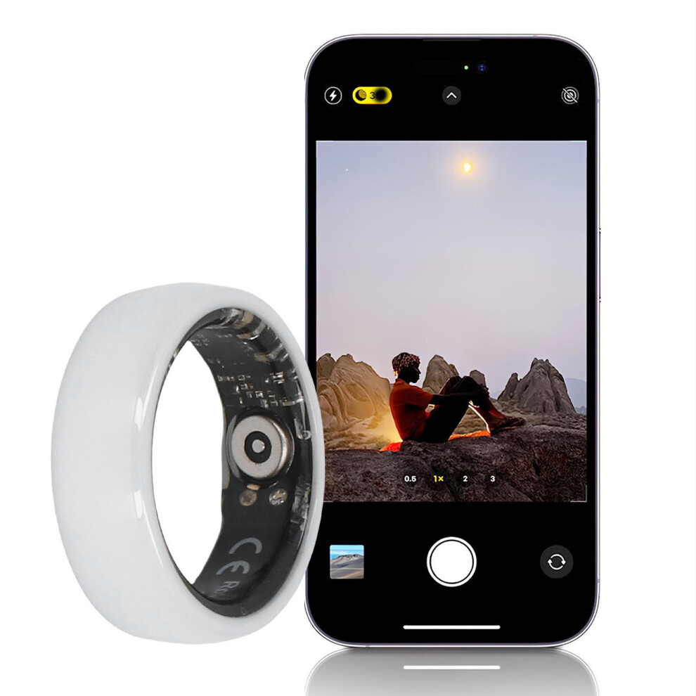 Smart Health Ring 5Atm Rainproof Ceramic 20Mah 21.4Mm White 8781389528959