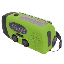 Notfall-Handkurbelradio 600 mAh 12,8 x 6 x 4 cm grün