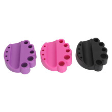10 pezzi di supporti per tazza di inchiostro per tatuaggi a forma di mano in silicone, 83x70mm, riutilizzabili