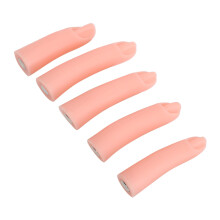 5 piÚces de modÚles de doigts artificiels en silicone pour la pratique des ongles avec magnétisme, formation DIY