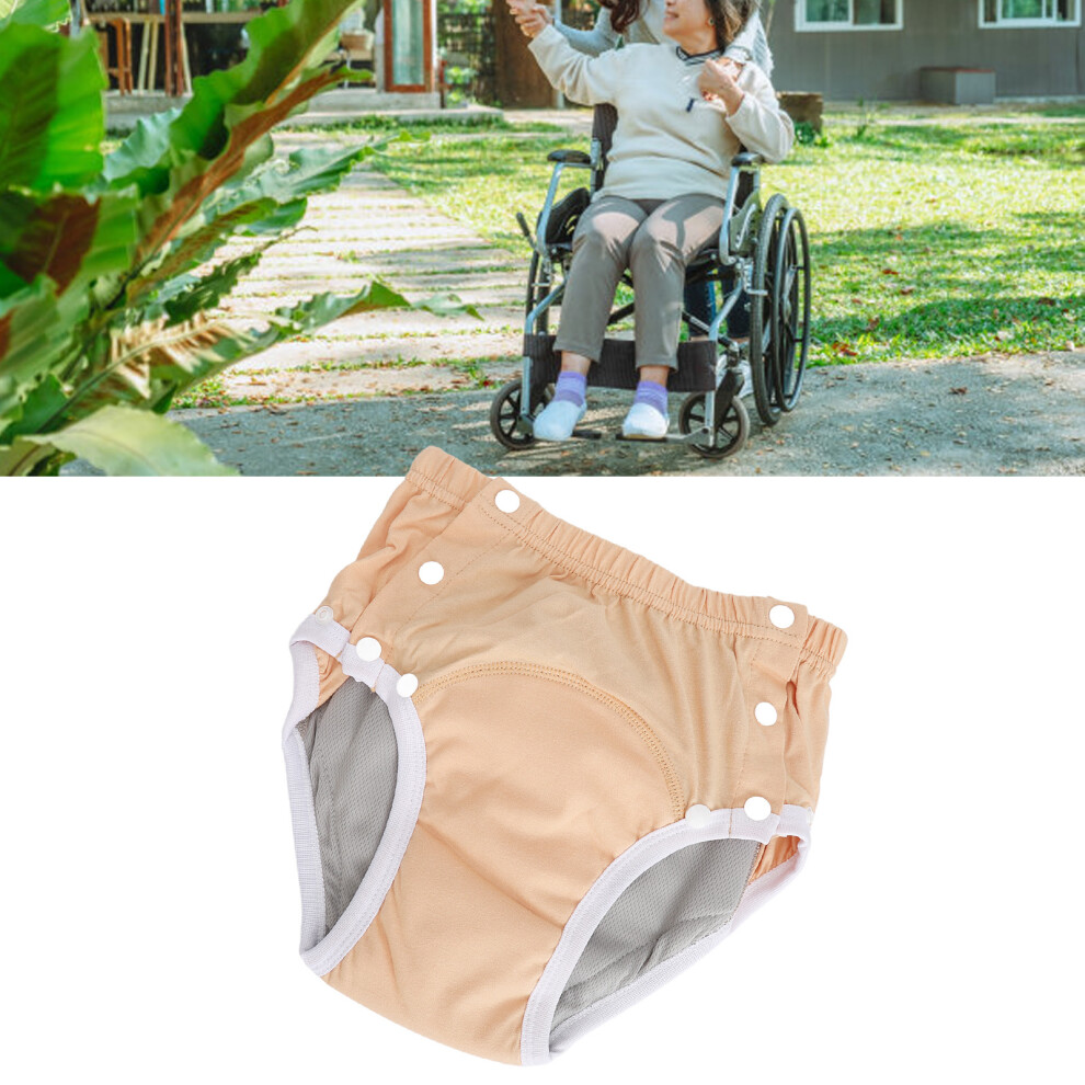 Orange Washable Incontinence Nappy For Elderly & Babies Leak-Proof Cotton Xxl