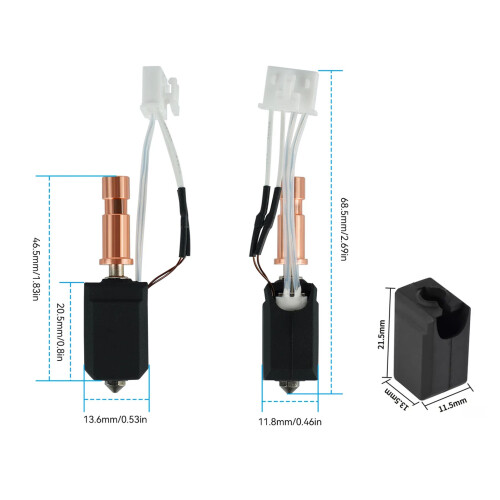 Hotend-Kit S1 0,6 mm Keramik + gehärteter Stahl 1