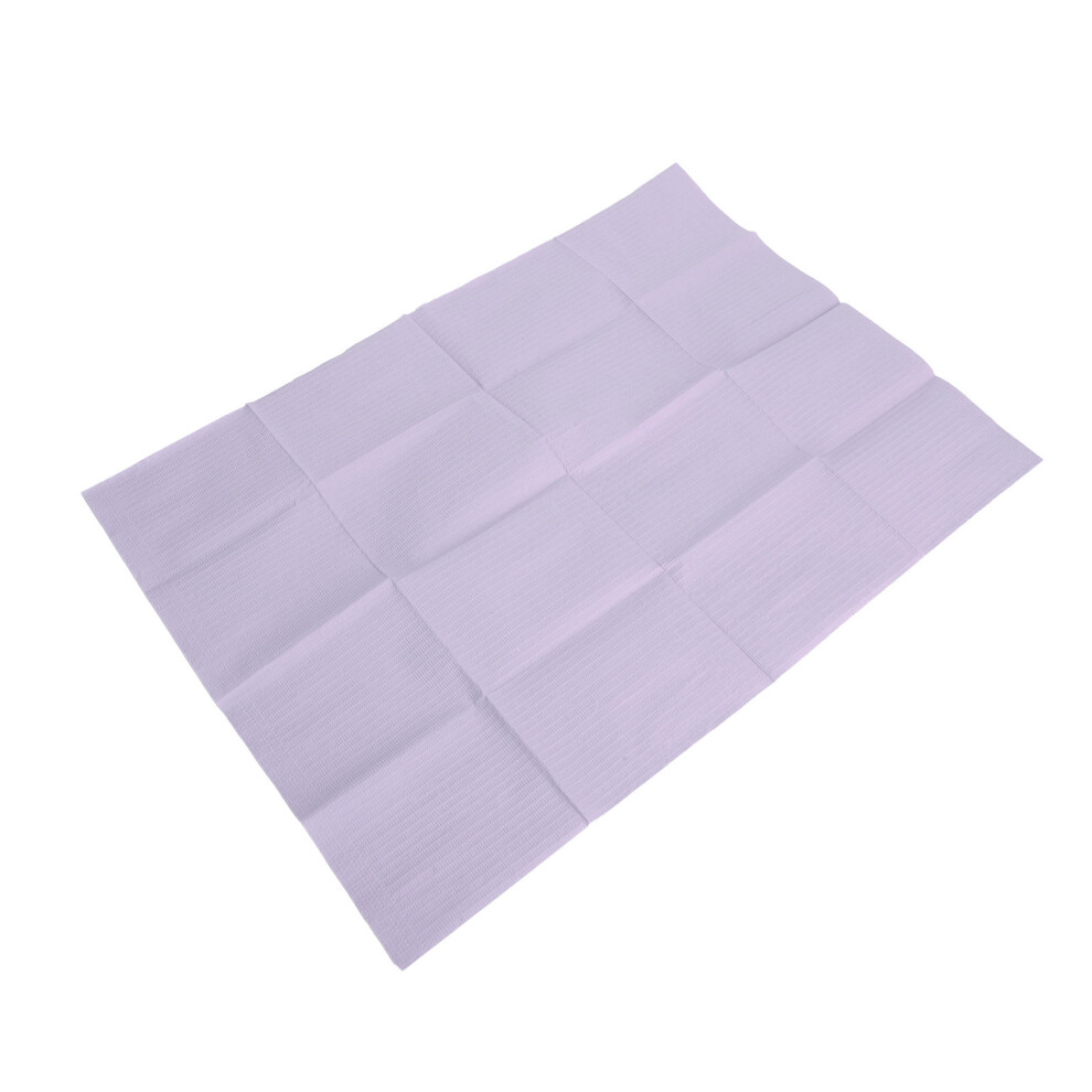 10 Bags Waterproof Disposable Nail Art Table Towels 5pcs Purple