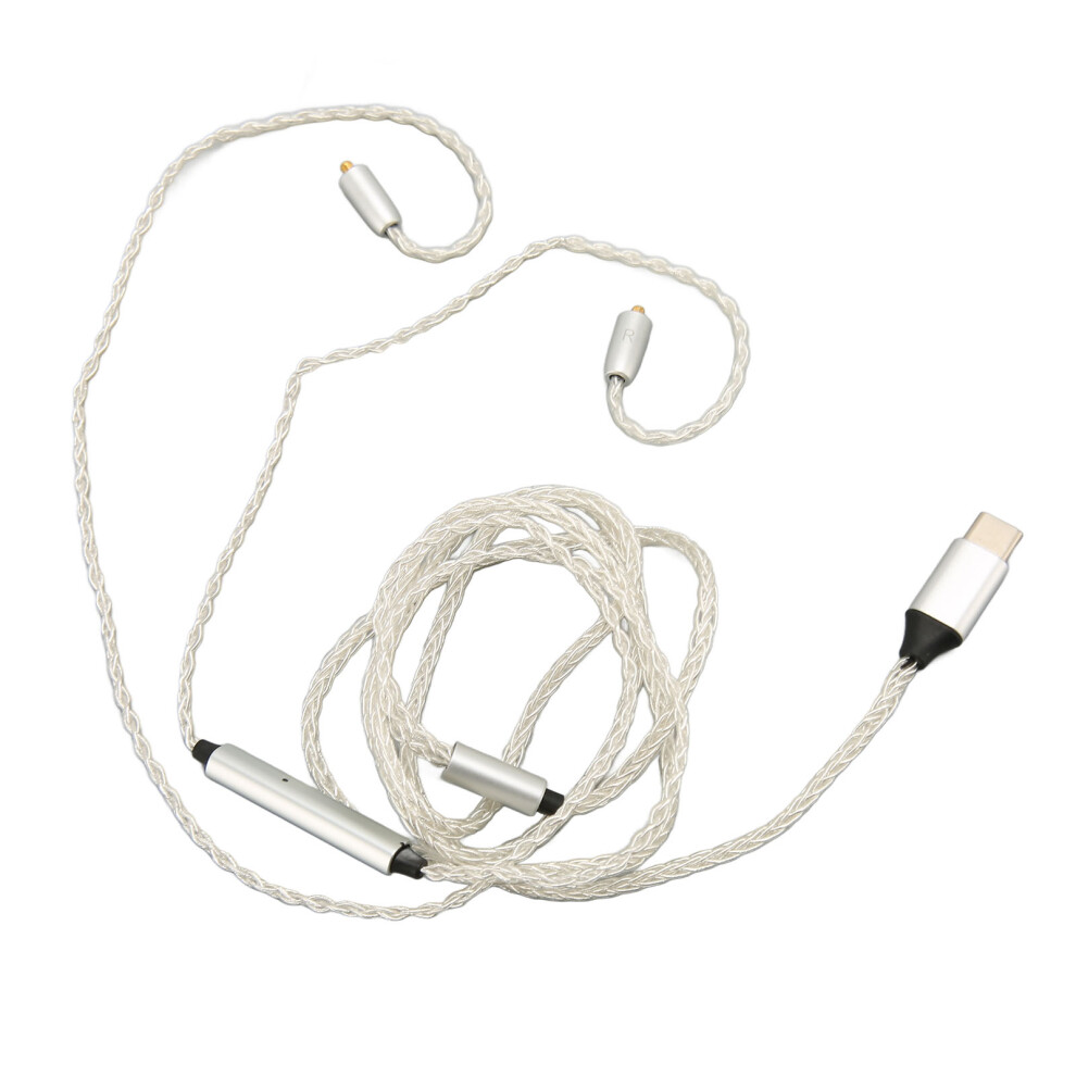 Type C To Mmcx Earphone Cable Upgrade 3.9Ft For Se215/315/535/846 White 6941389532390