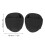 Black PP Silicone Ergonomic Swim Training Hand Paddle for Freestyle, Large 2