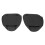 Black PP Silicone Ergonomic Swim Training Hand Paddle for Freestyle, Large 15