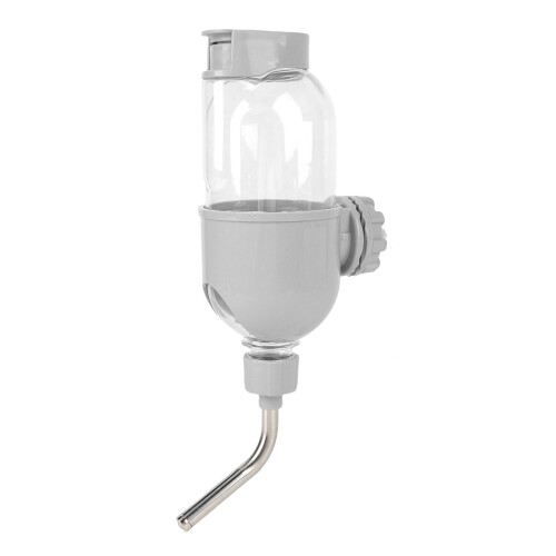 Doppelperle 500 ml Hundewasserspender 27,5 cm Grau