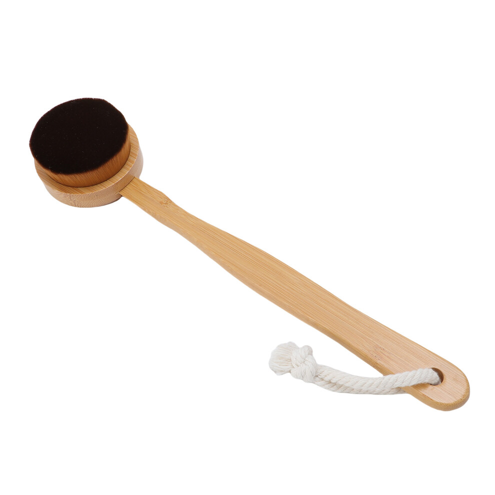 Cream Self Tanner Back Applicator With Long Handle, Soft Bristles, Nylon & Bamboo, 326.5Cm