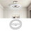 Circular E27/E26 24W LED Light Bulb 3 Color Energy Saving Ceiling Light 1