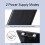 Beige Solarventilator Sonnenhut 1000 mAh USB Weitkrempe 4