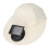 Beige Solarventilator Sonnenhut 1000 mAh USB Weitkrempe 12