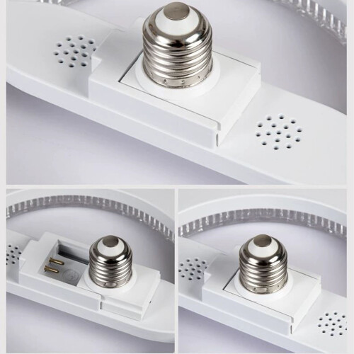 Circular E27/E26 24W LED Light Bulb 3 Color Energy Saving Ceiling Light 2