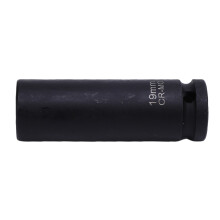 19 mm Dünnwandige Stecknuss, 1/2-Zoll-Antrieb, 6-Kant, Phos.