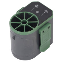Portable Waist Fan with LED Light, 4 Speeds, 5000mAh, OD Green