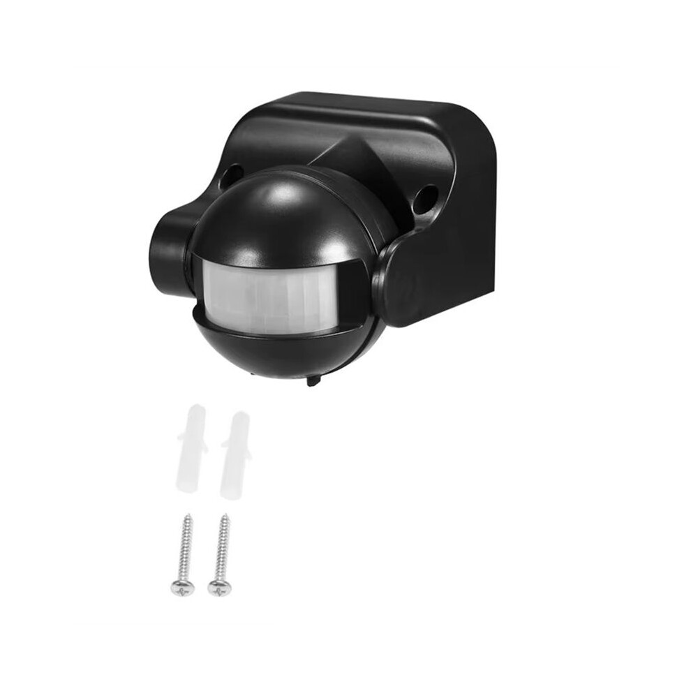 Ac 110V-240V Pir Infrared Motion Sensor 180 Degree Motion Detection Delay Adjustable Waterproof Black 4713828873904