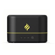 Natural Flame Effect Aromatherapy Diffuser250ml ABS&PP for Home Office Yoga with Soft Flame Modes and Auto Shut-off