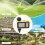 Solar Sprinkler Timer with Rain Sensor, 120x70x50mm, 2000mAh 4