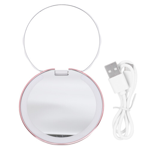 LED Portable Foldable Double-Sided Makeup Mirror 5V 1.5W 1