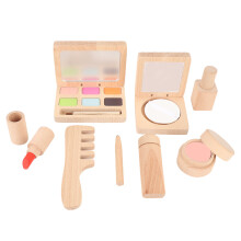 Holz-Make-up-Spielset 8-tlg. Buche 3,5 x 8,5 cm